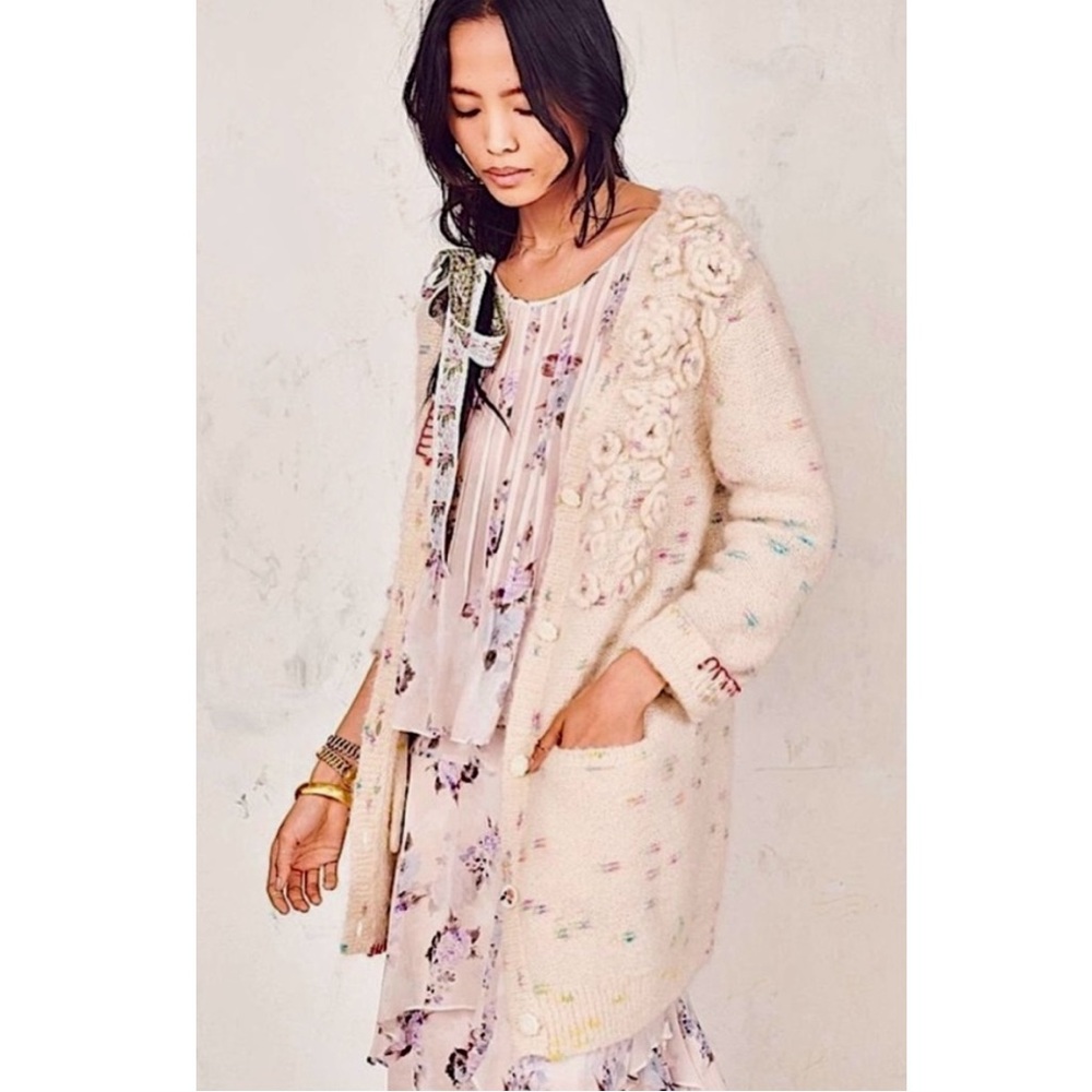 LoveShackFancy Emmanuelle Long Cardigan XS